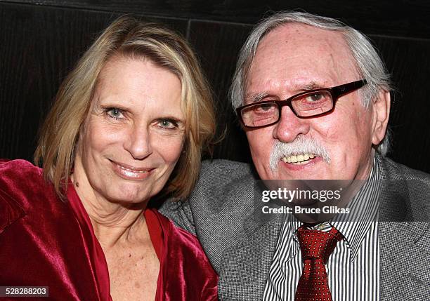 Carolyn Meehan and Thomas Meehan pose at The Opening Night After Party for The Revival of Gypsy on Broadway at Mansion Nightclub on March 27, 2008 in...