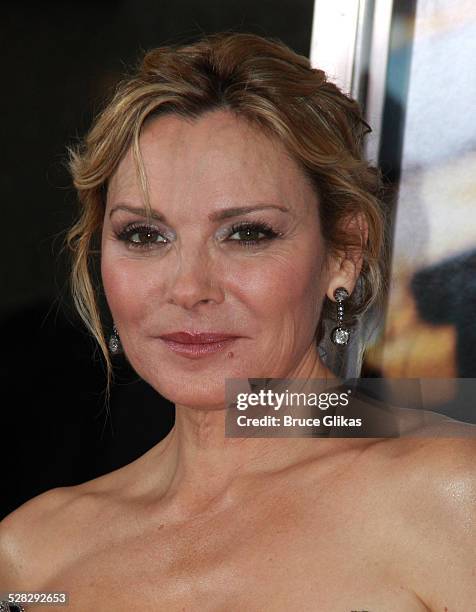 Actress Kim Cattrall attends the premiere of Sex and the City: The Movie at Radio City Music Hall on May 27, 2008 in New York City.