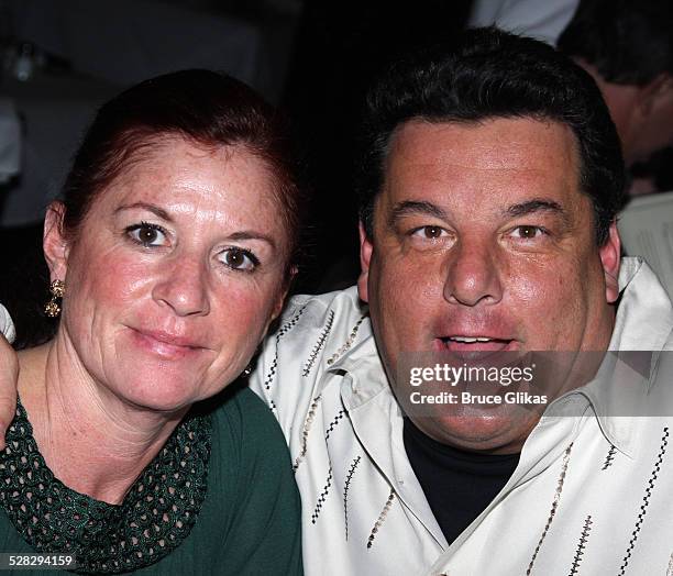 Steve Schirripa of The Sopranos and wife Laura visit the Sunday Italian Festa at Bond 45 on December 7, 2008 in New York City.