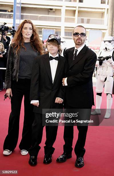 Musician Dave Stewart and unidentified guests attend a screening of " Star Wars: Episode III, Revenge of the Sith" at the Grand Theatre during the...