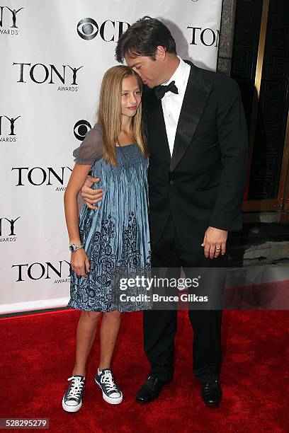 Harry Connick Jr. And daughter Georgia attends the 62nd Annual Tony Awards on June 15, 2008 at Radio City Music Hall in New York City.