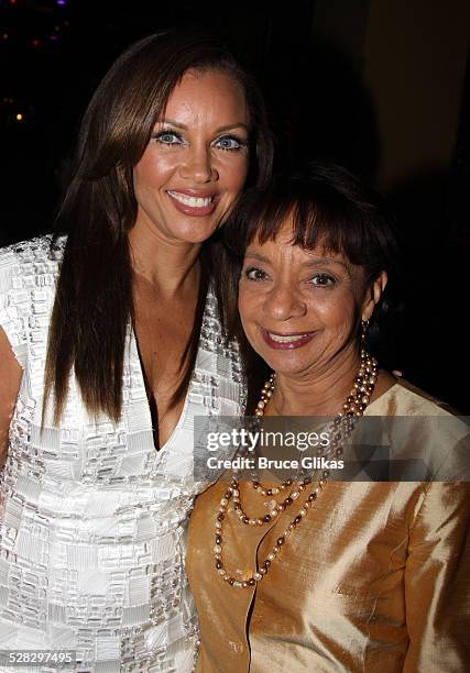 Vanessa Williams and her mom Helen Williams attend the after party for the opening of Sondheim on Sondheim at Planet Hollywood on April 22, 2010 in...