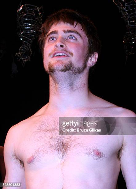 Daniel Radcliffe takes his Opening Night bow in Equus on Broadway at the Broadhurst Theatre on September 25, 2008 in New York City.