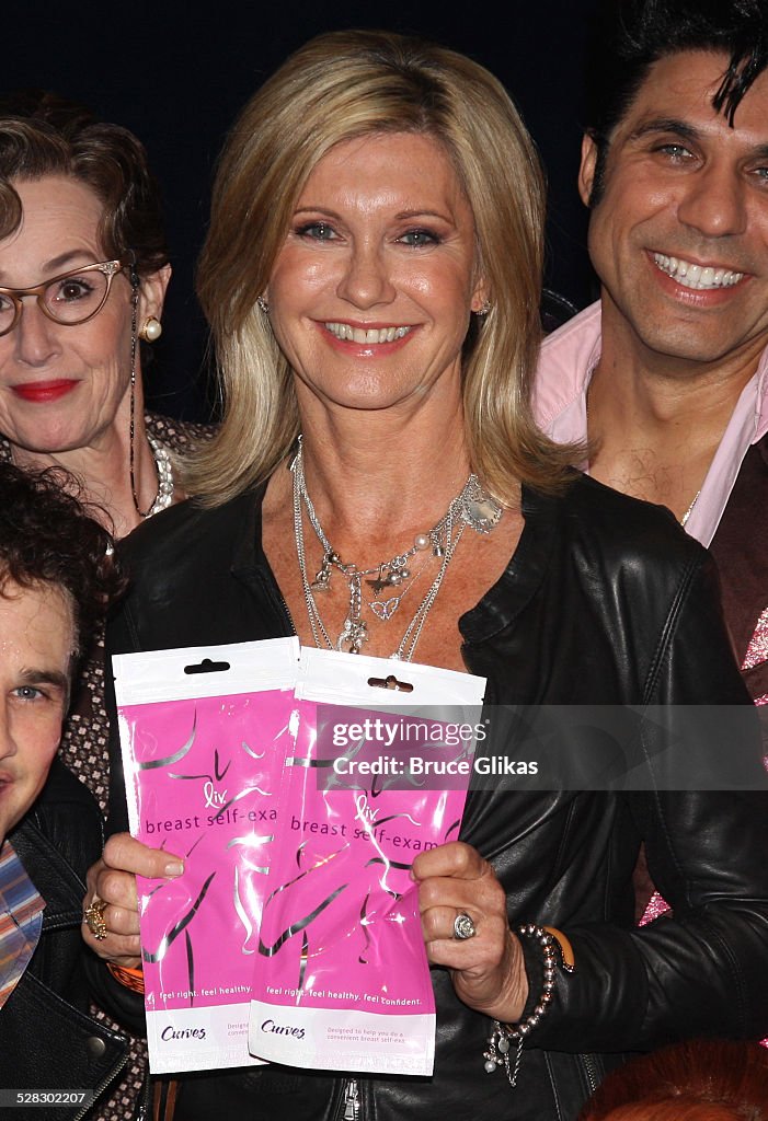 Olivia Newton-John and Cast of Grease Promote Breast Cancer Awareness Month