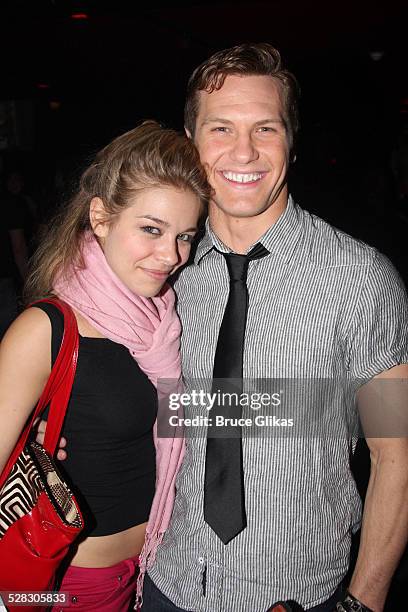 Savannah Wise and Marty Lawson pose at BROADWDAY BARES 19.0: CLICK IT!on Broadway at Roseland on June 21, 2009 in New York City.