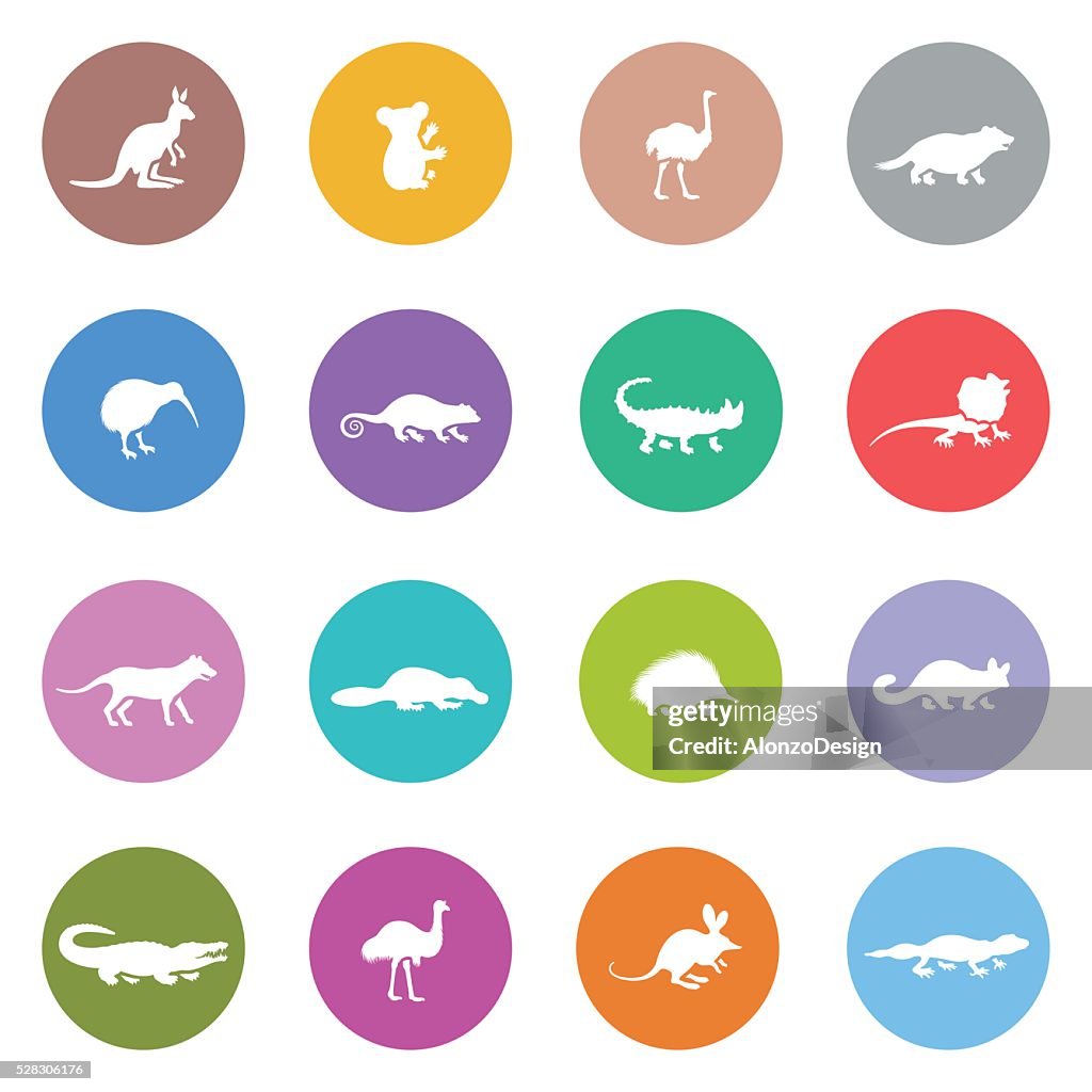 Australian Animal Icon Set