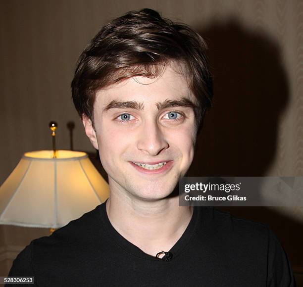 Daniel Radcliffe poses as he recieves his 2009 Broadway.com Audience Awards for his work in the play Equus at The Waldorf Astoria on July 11, 2009 in...