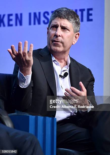 Chairman, Universal Filmed Entertainment Group, Universal Studios Jeff Shell speaks onstage at the 2016 Milken Institute Global Conference on May 04,...