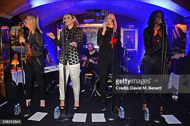 Natalie Appleton, Melanie Blatt, Nicole Appleton and Shaznay Lewis of All Saints perform at Annabel's on May 4, 2016 in London, England.