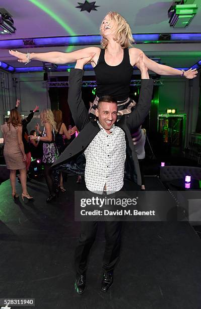 Laura Hamilton and Colin Ratushniak at The London Cabaret Club launch party at The Bloomsbury Ballroom on May 4, 2016 in London, England.