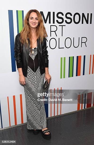 Alexia Niedzielski attends the 'Missoni Art Colour' private view and dinner in partnership with Woolmark at The Fashion and Textile Museum on May 4,...