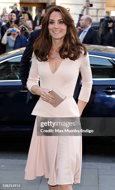 Catherine, Duchess of Cambridge visits the 'Vogue 100: A Century of Style' exhibition at the National Portrait Gallery on May 4, 2016 in London,...