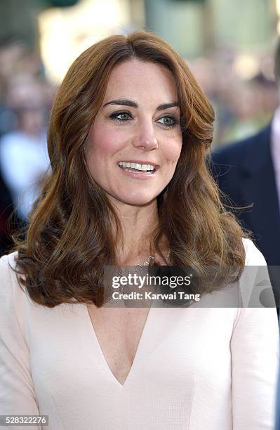 Catherine, Duchess of Cambridge visits the "Vogue 100: A Century Of Style" exhibition at National Portrait Gallery on May 4, 2016 in London, England....