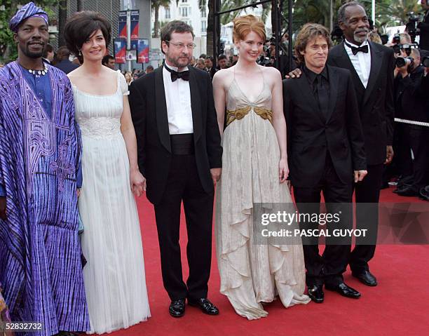 Ivorian-born actor Isaach de Bankole, Danish director Lars von Trier and his wife and US actors Bryce Dallas Howard, Willem Dafoe and Danny Glover...