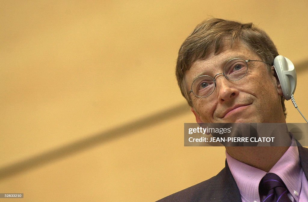 US computer billionaire Bill Gates, who