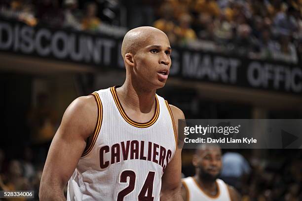 Richard Jefferson of the Cleveland Cavaliers during Game Two of the Eastern Conference Semifinals during the 2016 NBA Playoffs against the Atlanta...