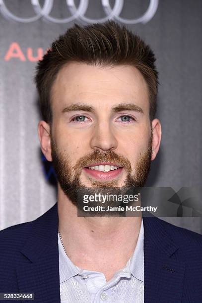 Chris Evans attends the screening Of Marvel's "Captain America: Civil War" hosted by The Cinema Society with Audi & FIJI at Henry R. Luce Auditorium...
