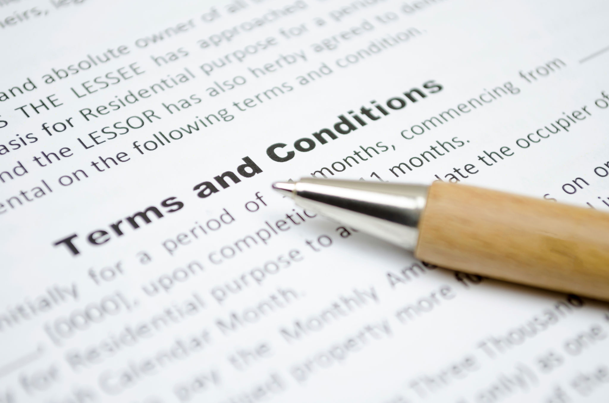 review terms conditions