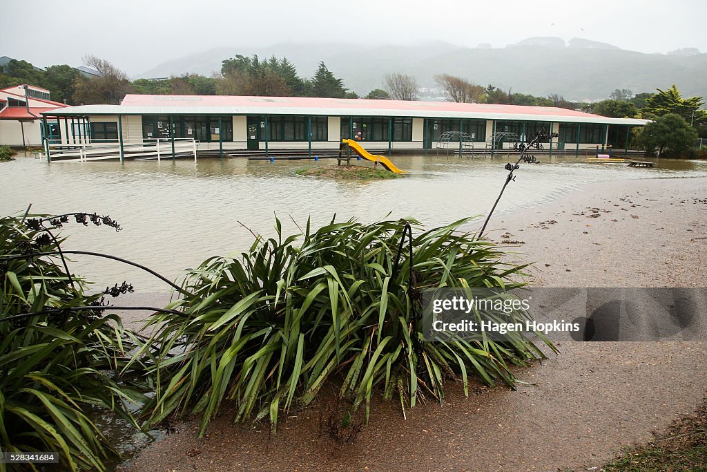 Heavy Rain Causes Flooding Across Wellington Area