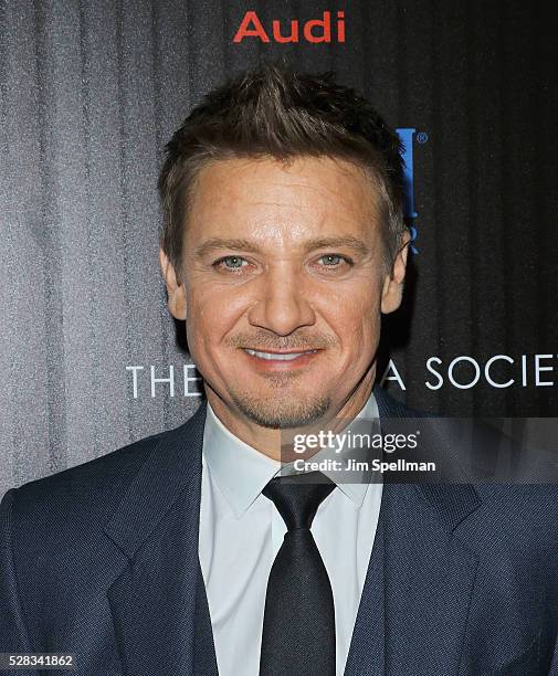 Actors Jeremy Renner attends the screening of Marvel's "Captain America: Civil War" hosted by The Cinema Society with Audi & FIJI at Brookfield Place...