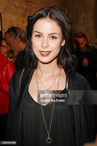 Singer Lena Meyer-Landrut attends the photo art exhibition and book launch of BILLY at Seven Star Gallery on May 4, 2016 in Berlin, Germany.
