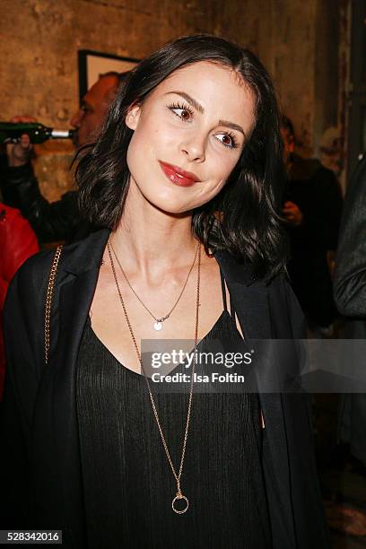 Singer Lena Meyer-Landrut attends the photo art exhibition and book launch of BILLY at Seven Star Gallery on May 4, 2016 in Berlin, Germany.