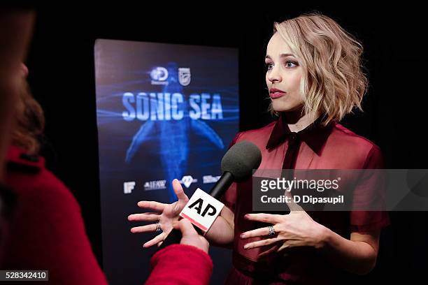 Rachel McAdams attends the "Sonic Sea" New York screening at the Crosby Hotel on May 4, 2016 in New York City.