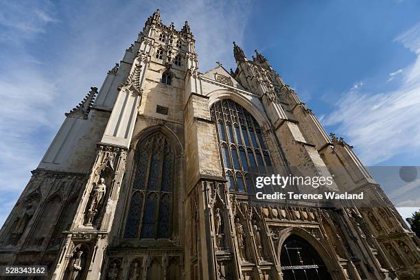 canterbury cathedral; canterbury, kent, england - terence waeland stock pictures, royalty-free photos & images