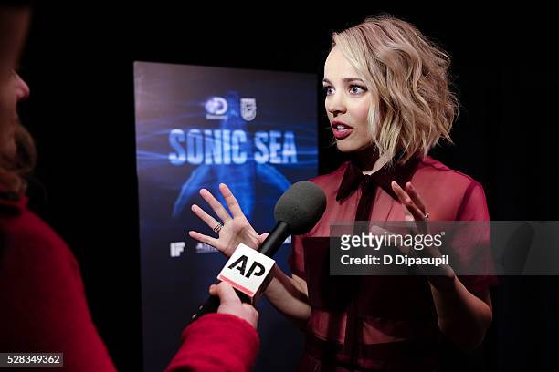 Rachel McAdams attends the "Sonic Sea" New York screening at the Crosby Hotel on May 4, 2016 in New York City.