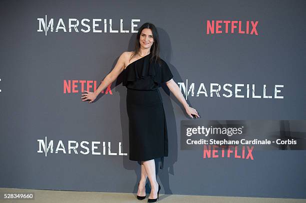 Actress Geraldine Pailhas attends the "Marseille" Netflix TV Serie Wold Premiere At Palais Du Pharo In Marseille, on May 4, 2016 in Marseille, France.