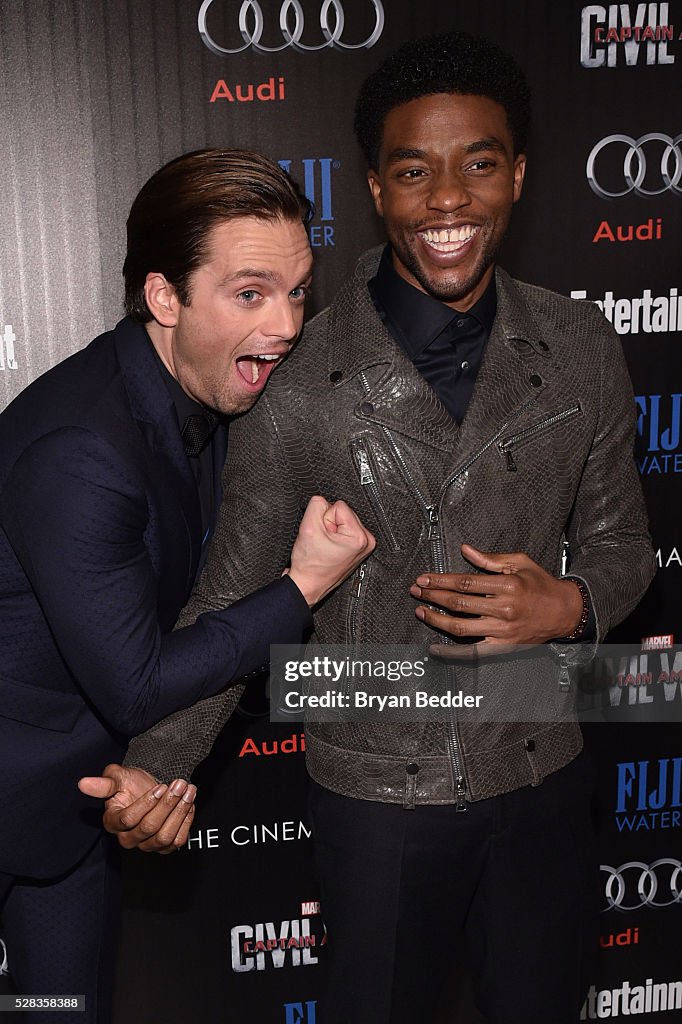 The Cinema Society With Audi And FIJI Water Host A Screening Of Marvel's "Captain America: Civil War"