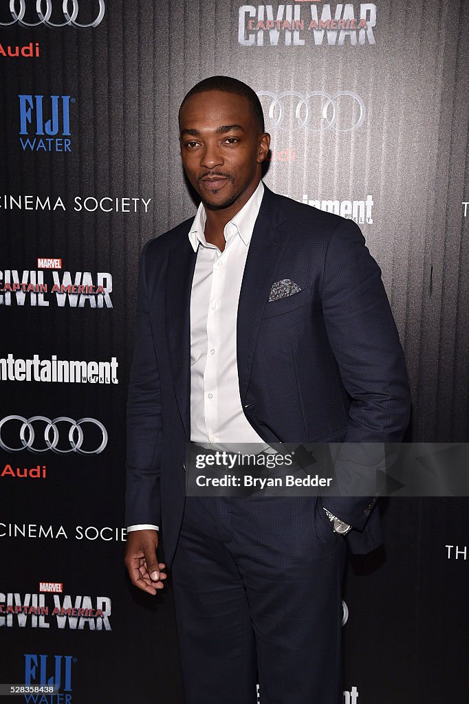 The Cinema Society With Audi And FIJI Water Host A Screening Of Marvel's "Captain America: Civil War"