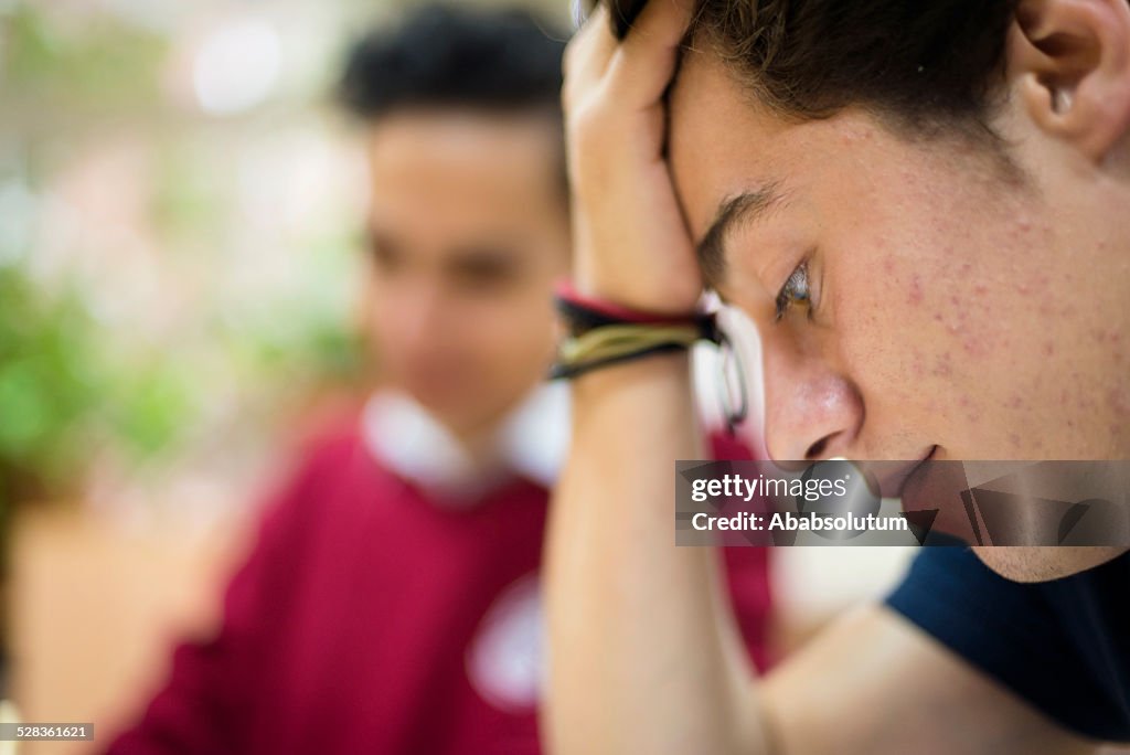 Turkish Students Two Turkish Students Studing At University Library Istanbul High-Res ...