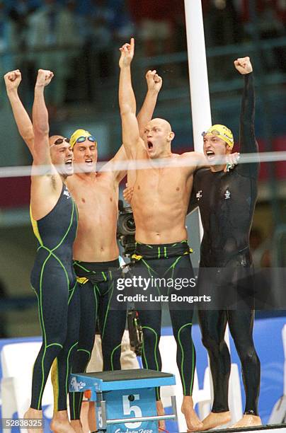 Sydney; 4x100m STAFFEL/MAENNER; SIEGER TEAM AUS - GOLD -