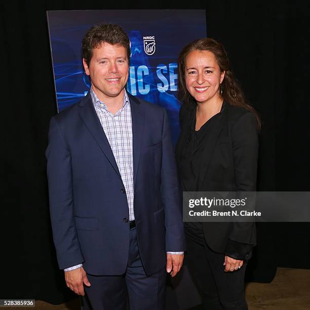 Co-Director at Natural Resources Defense Council Daniel Hinerfeld and Co-Director of Imaginary Forces Michelle Dougherty attend a screening of "Sonic...