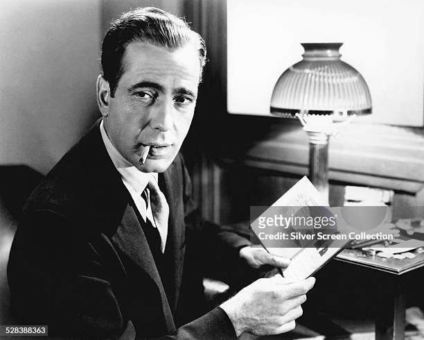 American actor Humphrey Bogart as Sam Spade in 'The Maltese Falcon', directed by John Huston, 1941.