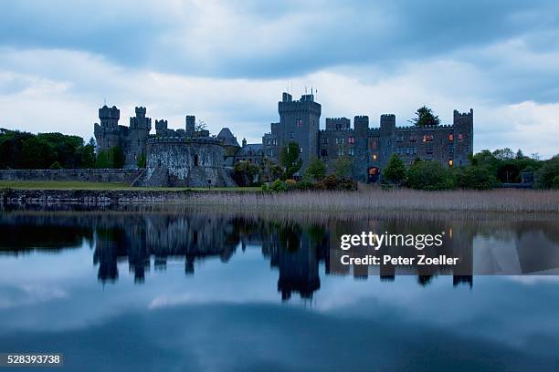 ashford castle near cong; county mayo, ireland - ashford stock pictures, royalty-free photos & images