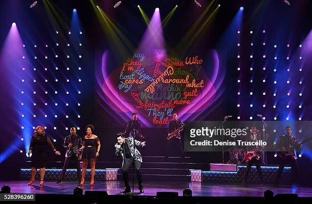 Frankie Moreno performs during opening night of his new show - Under The Influence at Planet Hollywood Resort & Casino on May 4, 2016 in Las Vegas...