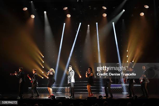 Frankie Moreno performs during opening night of his new show - Under The Influence at Planet Hollywood Resort & Casino on May 4, 2016 in Las Vegas...