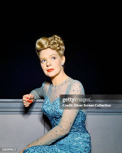 American actress and singer Alice Faye , circa 1945.