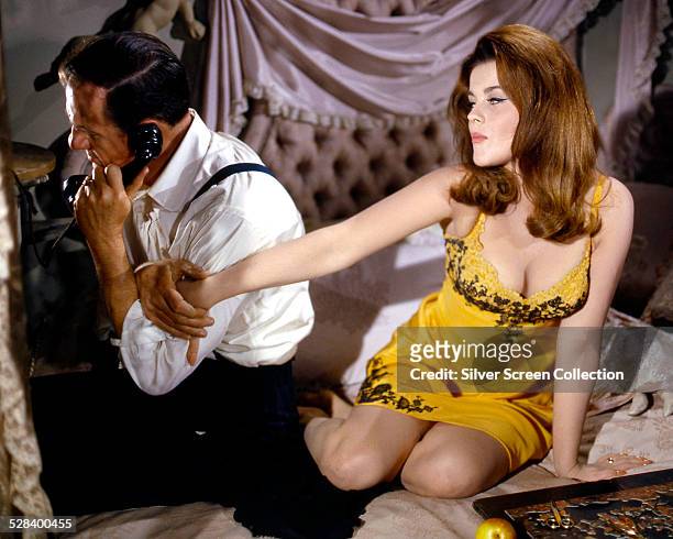Karl Malden as Shooter, and Ann-Margret as Melba, in 'The Cincinnati Kid', directed by Norman Jewison, 1965.