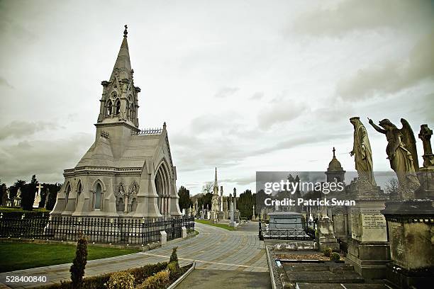 mausoleum in glasnevin cemetery; dublin county dublin ireland - glasnevin cemetery stock pictures, royalty-free photos & images