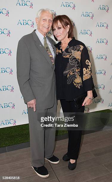 Dr. Stanley Frileck and Actress Michele Lee attend ABCs Mother's Day Luncheon at Four Seasons Hotel Los Angeles at Beverly Hills on May 4, 2016 in...