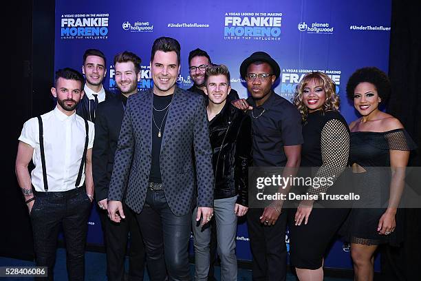Frankie Moreno and his band arrive at the opening night of Frankie Moreno��s new show�� �� Under The Influence at Planet Hollywood Resort & Casino on...
