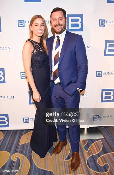 Lydia Gray and agent Michael Kives attend the Berggruen Institute: 5 Year Anniversary Celebration at The Beverly Wilshire on May 3, 2016 in Los...
