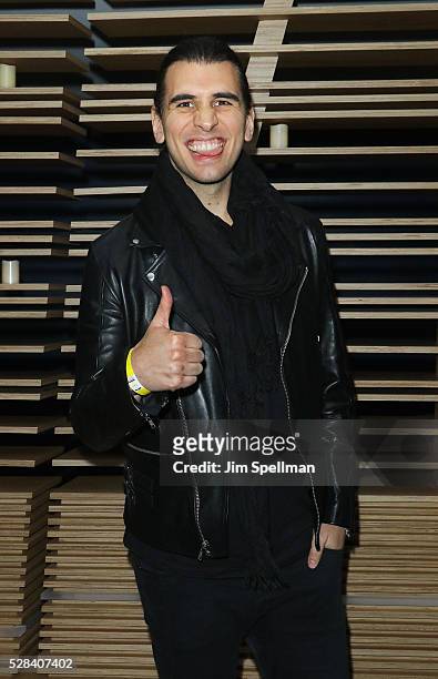 Musician Nick Simmons attends the screening after party of Marvel's "Captain America: Civil War" hosted by The Cinema Society with Audi & FIJI at...