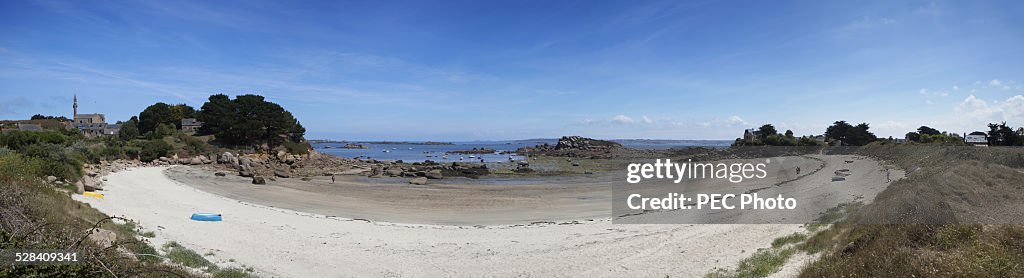 Beach on the island of Batz