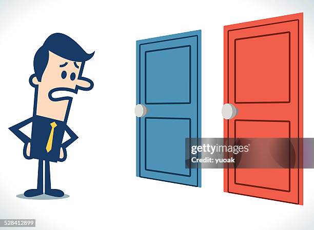 make a decision - new clothes home stock illustrations