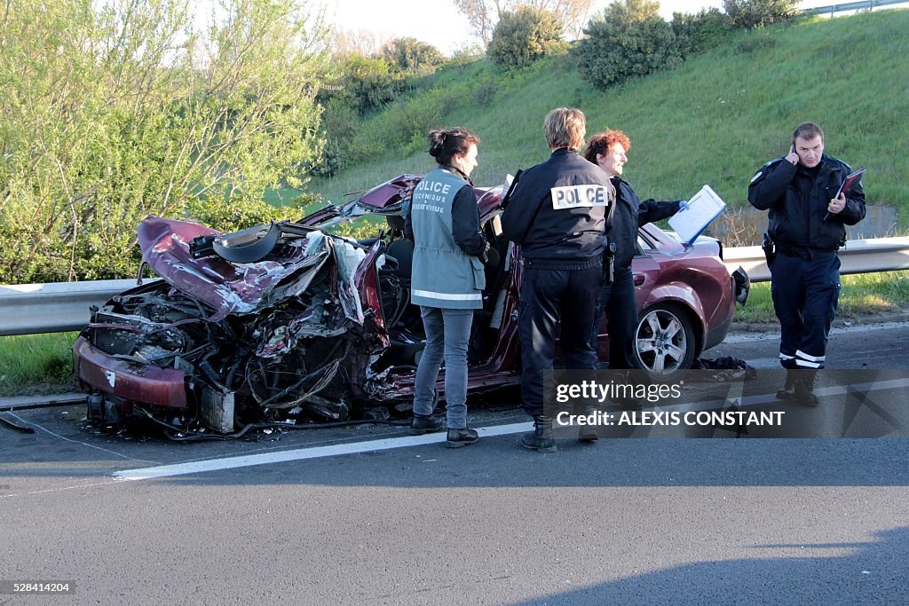 FRANCE-BELGIUM-ACCIDENT-TRANSPORT-POLICE