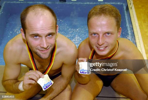 Aachen; Synchronspringen/Turmspringen/10m/Maenner; Deutsche Meister; Jan Hempel/Dresdner SC und Heiko MEYER/Dresdner SC